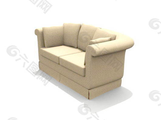 双人沙发3d模型沙发图片 3