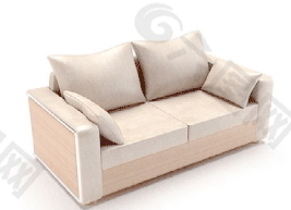双人沙发3d模型家具图片 53
