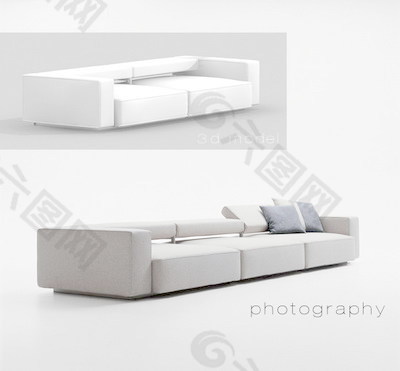 常用的沙发3d模型家具3d模型 1051