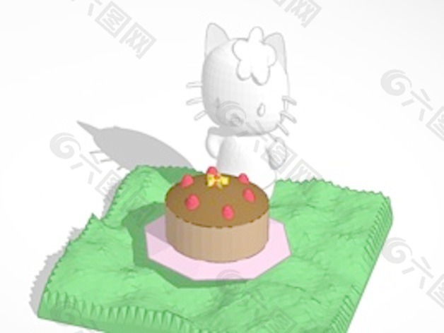 凯蒂猫与小蛋糕