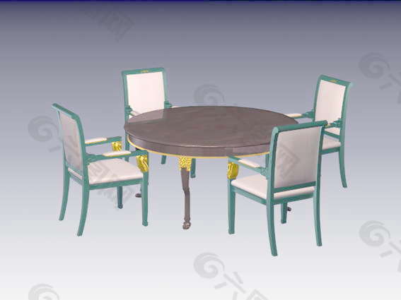 餐桌3d模型家具图片 101