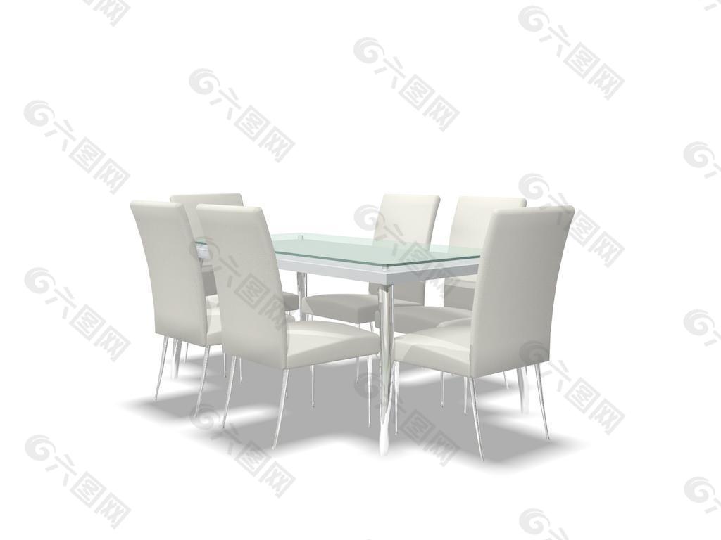 餐桌3d模型桌子效果图 87