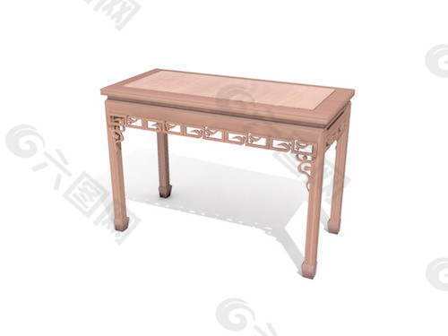 中式桌子3d模型家具3d模型 20