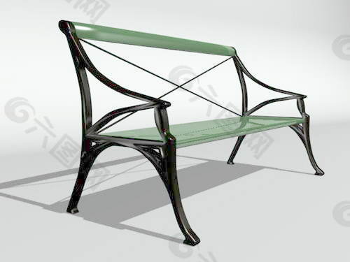 公共座椅3d模型家具图片素材 49