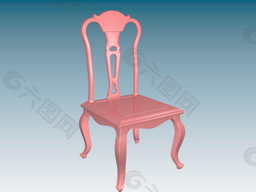 欧式椅子3d模型家具3d模型 5
