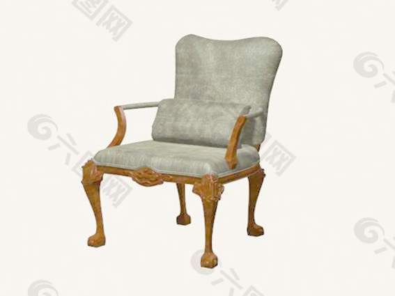 欧式椅子3d模型家具模型 43