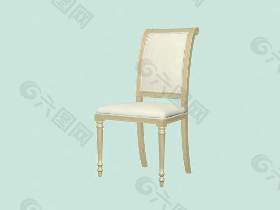 欧式椅子3d模型家具模型 149