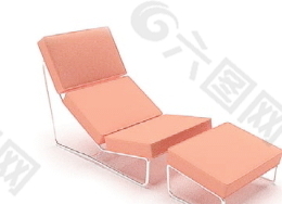 躺椅3d模型家具3d模型 55