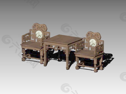 常用的椅子3d模型家具图片素材 249