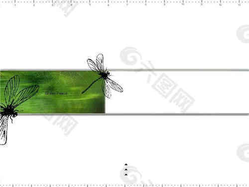 蜻蜓创意PPT背景模版PPT
