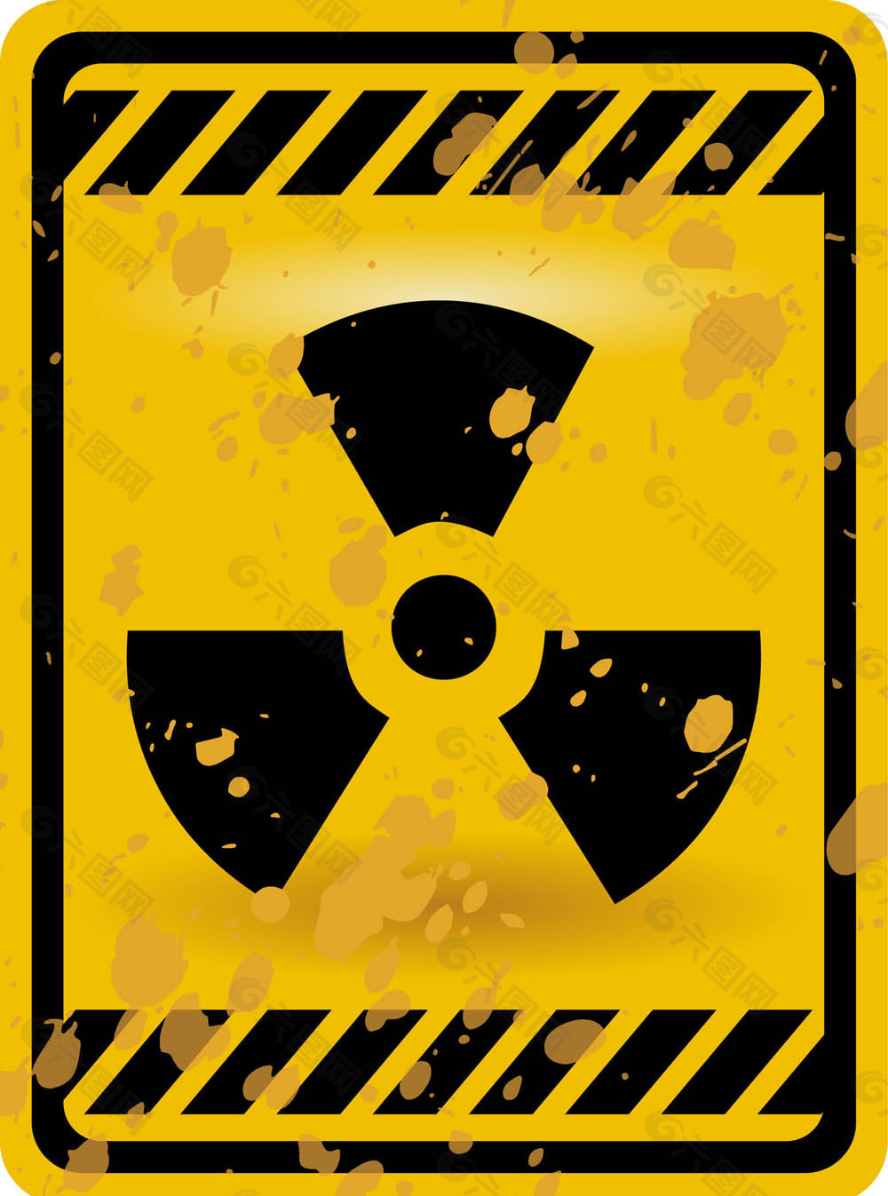 核警告标志03矢量