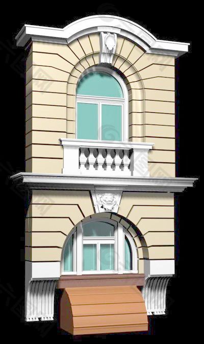 国外门窗3d模型家具效果图 66