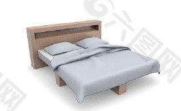 国外床3d模型家具效果图 25
