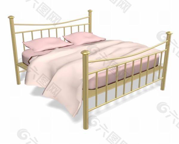 欧式床3d模型家具模型 10