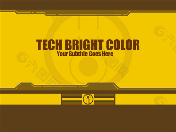 明亮的色彩技术ppt模板