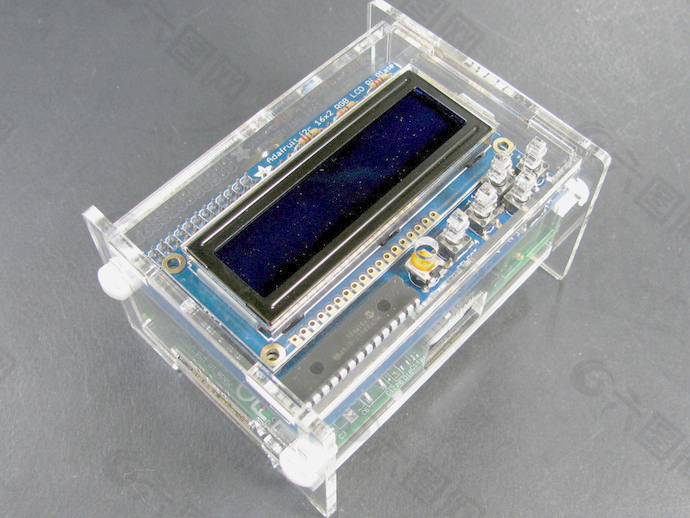 覆盆子PI PI Adafruit LCD板的外壳