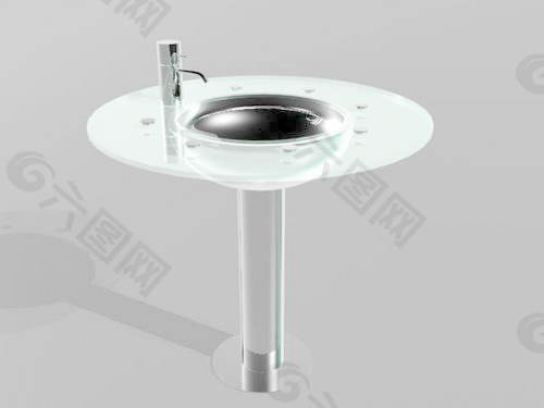 台盆3d模型卫生间用品设计素材 8
