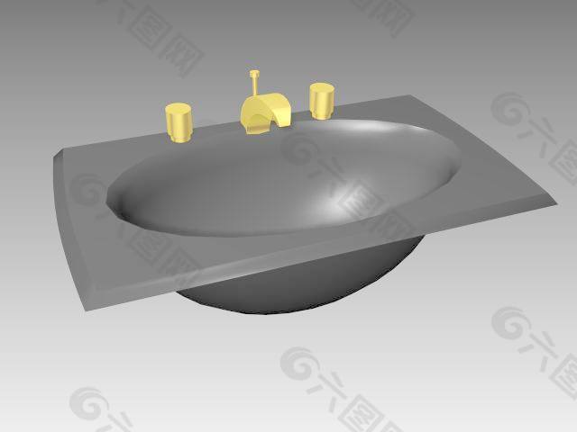 台盆3d模型卫生间用品设计素材 138