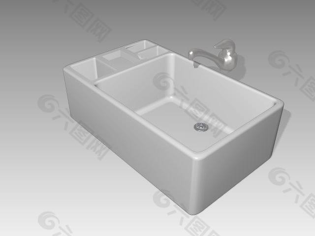 浴缸3d模型卫生间用品模型 49