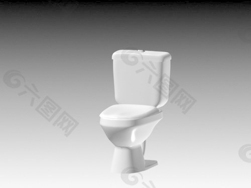 坐便器3d模型3D卫生间用品模型 2