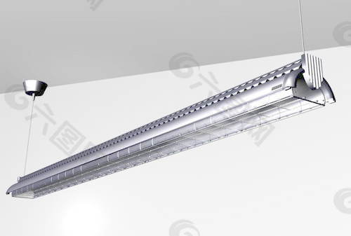 吊装荧光灯3d模型灯具设计素材 5