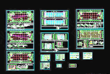 厂房建筑施工图CAD图纸-10