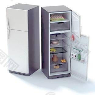 冰箱3d模型下载冰箱 2