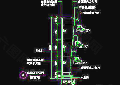 鞋帽类道具图块、cad详图免费下载20090313更新-55