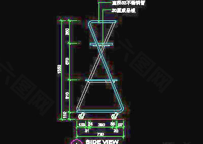 商场装修施工图纸、服装类道具cad详图免费下载20090312更新-80