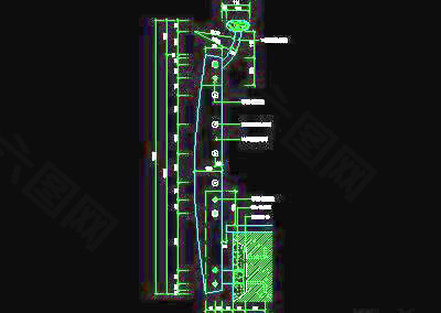 栏杆cad详图、装饰构造cad详图、施工图纸免费下载-28