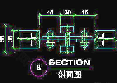 栏杆cad详图、装饰构造cad详图、施工图纸免费下载-16