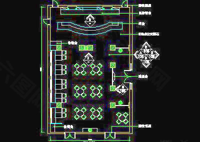 精品餐饮类空间实例、西餐厅cad详图素材20090306更新-9