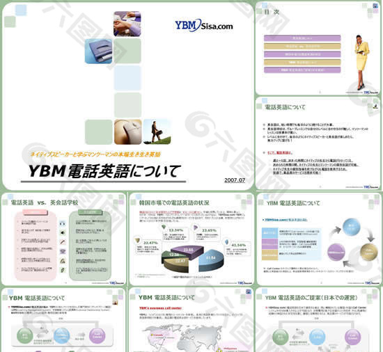 日本YBM英语电话PPT