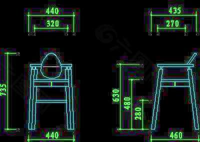 椅子图块-cad家具图块32款26