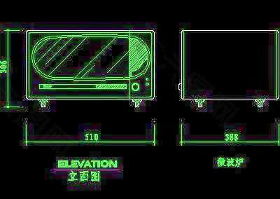 空调图块、洗衣机电冰箱图块、洗碗机引水机图块、厨房电器cad图块5