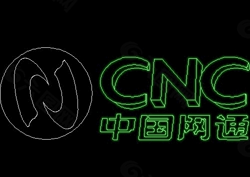 CNC中国网通标志图块CAD饰物陈设图纸素材