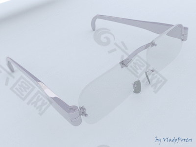 眼镜3d模型下载装饰品设计图 1