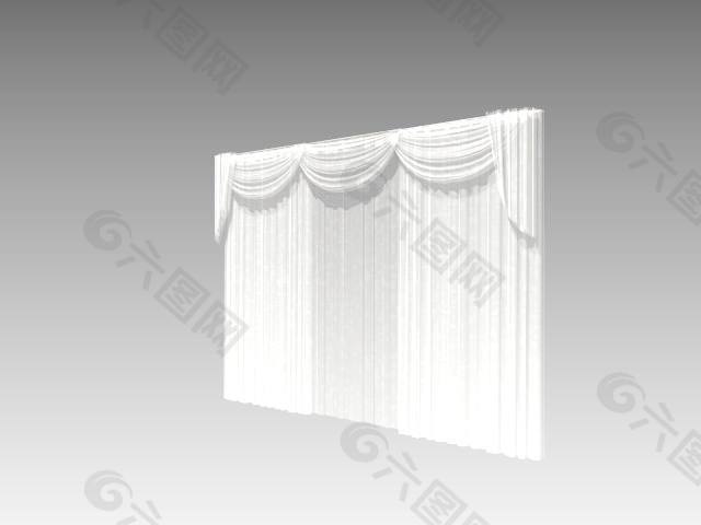 家居用品窗帘素材3d模型素材 68