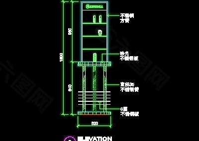 通讯店实例、电器店、道具实例cad详图、装修施工图纸9例-33