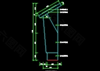 资料展架、填单台、柱子、营业厅门面实例装修施工图纸、cad详图80