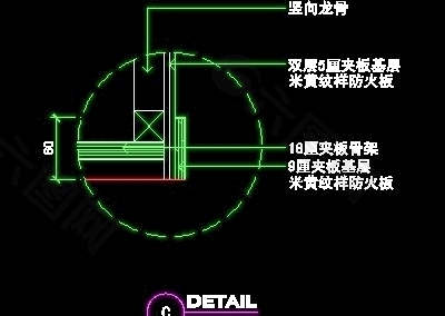 资料展架、填单台、柱子、营业厅门面实例装修施工图纸、cad详图24