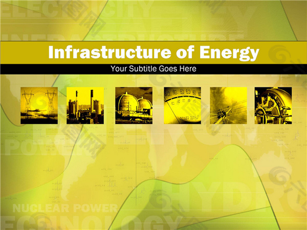 能源基础设施企业ppt模板
