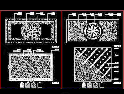花街铺地、石材拼花、中式铺地-cad地面图块20080914更新7