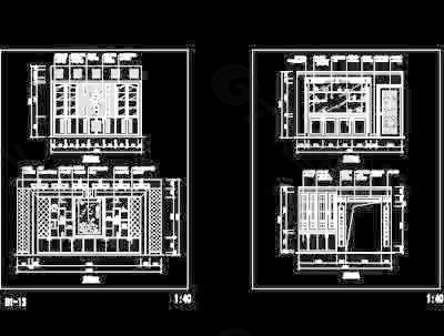 autocad柜子详图下载30款-7装饰装修素材免费下载(图片编号:1839350)-六图网