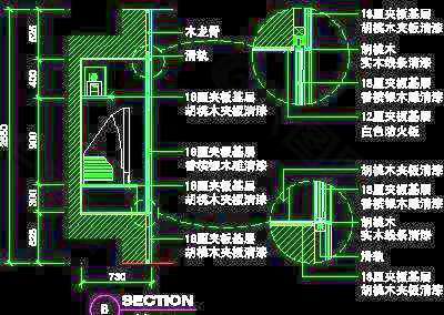 三居室实例、现代简约场景cad详图素材免费下载92