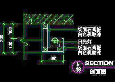 二居室实例、现代简约场景cad详图A3例-65