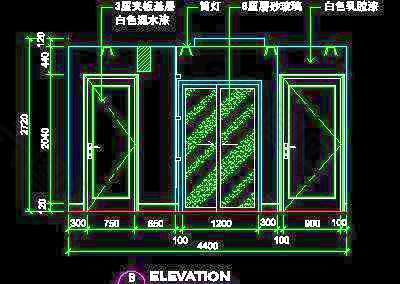 二居室实例、欧式情怀场景cad详图4例第一辑27