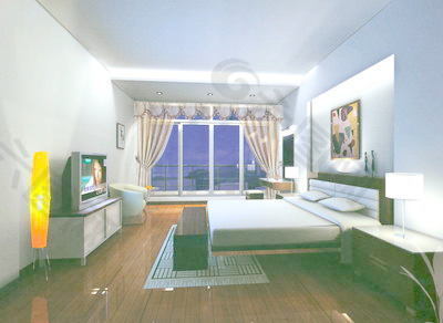 室内设计卧室3d素材3d模型 6