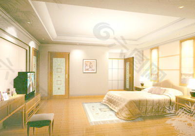 室内设计卧室3d素材3d模型 7