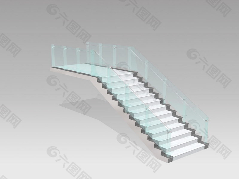 室内设计楼梯3d素材装饰素材 9